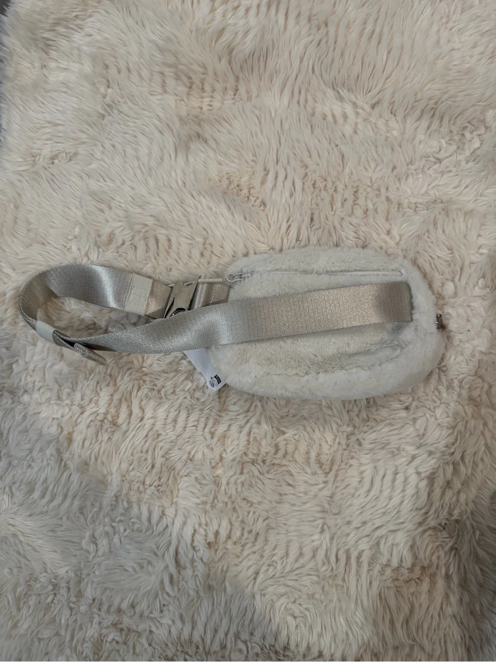 lululemon athletica Cream Fuzzy Crossbody Belt Bag